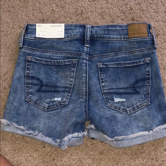 American Eagle Next Level Stretch Midi Shorts NWT - Picture 4 of 5
